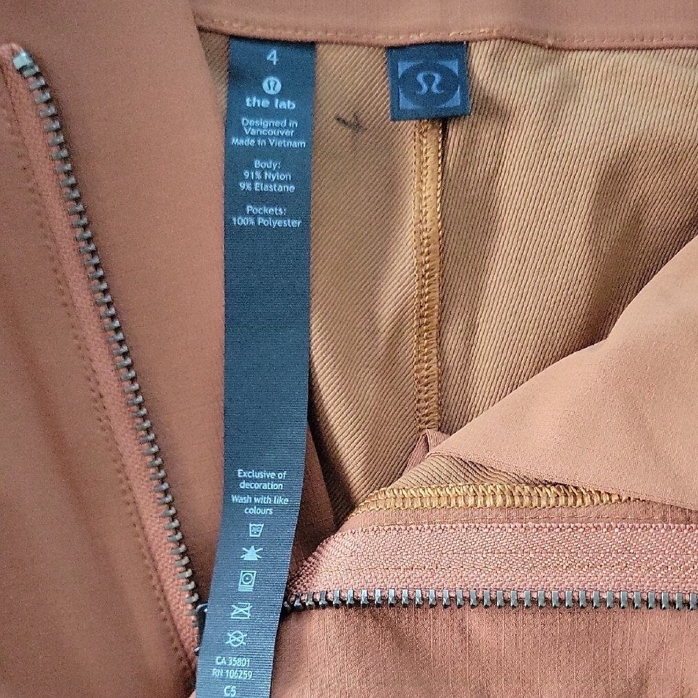 Lululemon Lab Reykur Rust Sable Cargo Pants - 4 - Picture 4 of 13